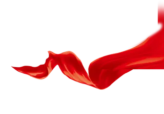 红色飘带免扣素材