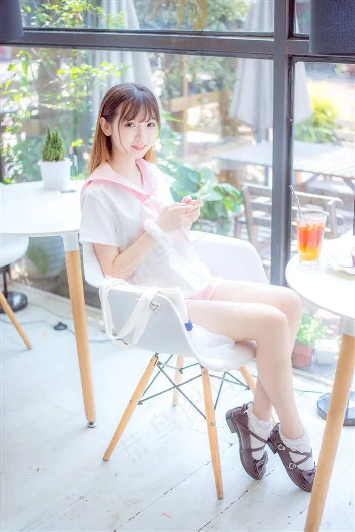 清纯萌妹美女下午茶图片