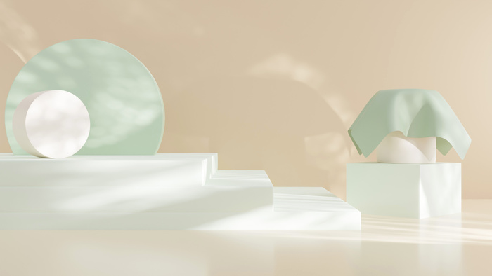 电商产品3D立体背景图主图场景 