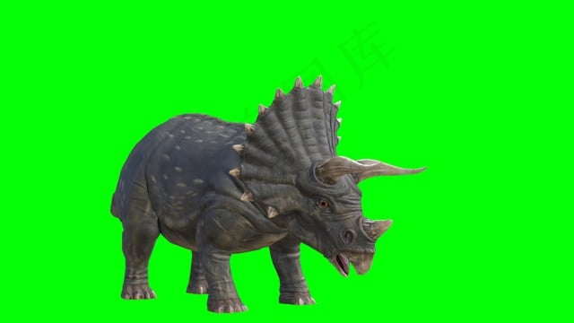 恐龙, 史前, 绿色屏幕, 色键, 行动, 搅拌机, 实际的