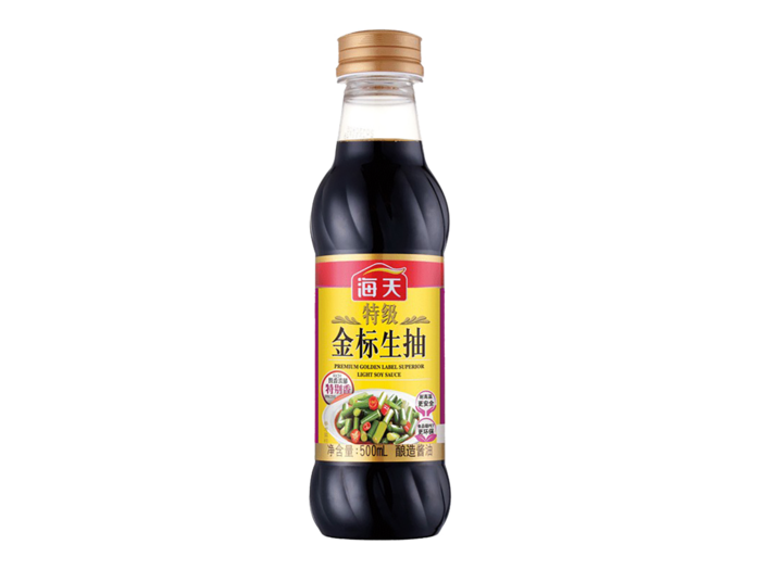 海天特级金标生抽超市商品白底图免抠实物摄影png格式图片透明底