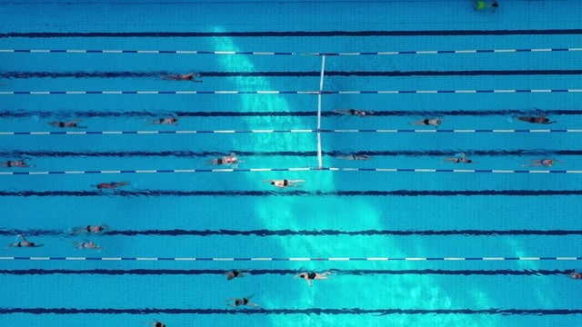 游泳池, 游泳运动员, 游泳, 水池, 水上运动, 夏天