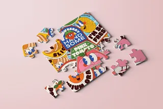 儿童益智玩具拼图样机