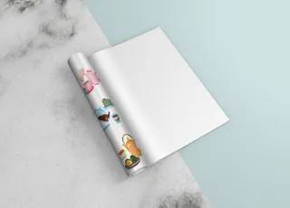 简约精致画册样机模板