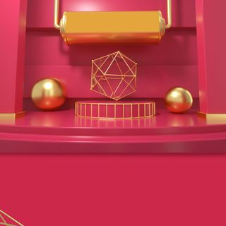 立体C4D场景电商首页主图直通车促销banner海报背景PSD素材