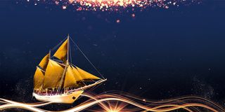 砥砺前行乘风破浪金色展板