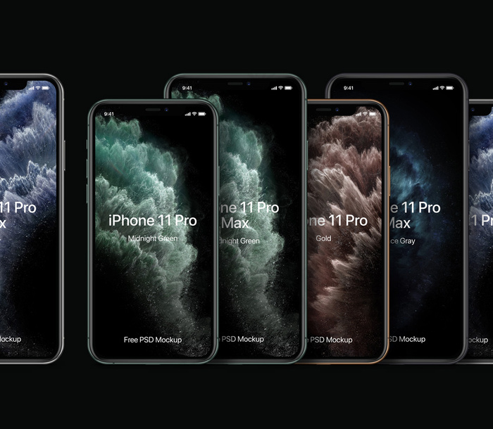 iPhone-11-Pro-and-Max苹果11手机psd模版下载