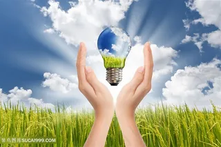 创意节能环保元素广告高清