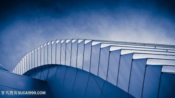 唯美蓝色台阶壁纸