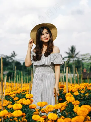 唯美户外花海写真