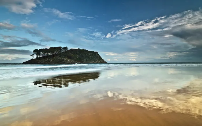 静谧海边风景图片