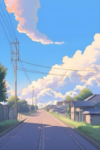 日式建筑街道阳光背景