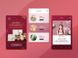 UI多页面包装展示手机APP交互界面样机长图概念PSD设计模板
