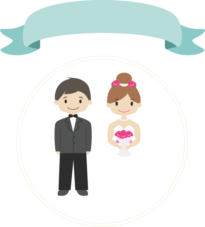 结婚卡通标题