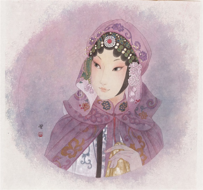 戏曲脸谱花旦