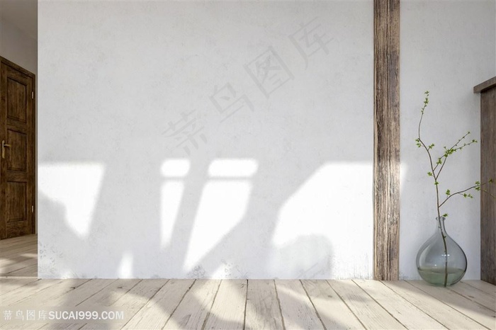 白色暖色调软装效果图高清