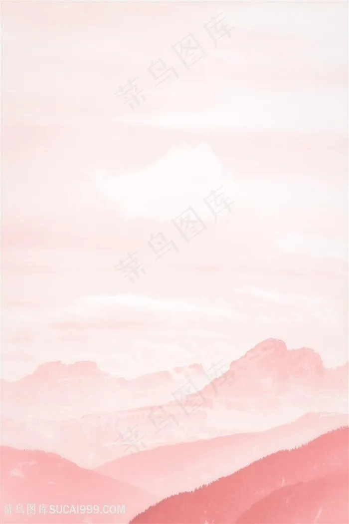 淡雅粉色水彩背景