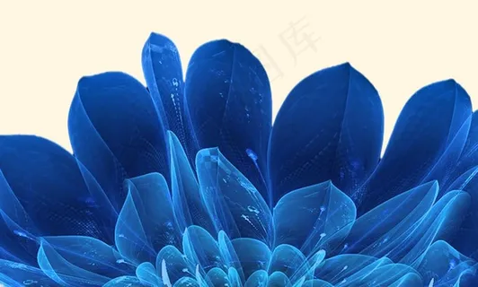 蓝色花瓣 花 蓝色花瓣 花