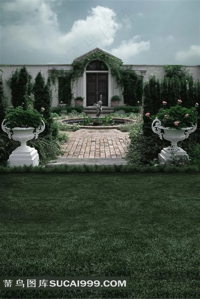 园林风光摄影背景图片