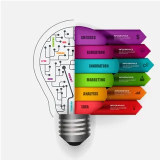 ppt素材3d数据图表模板可视化图形统计标签矢量图标模型ai源文件