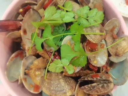 辣炒花甲泡椒花甲菜品菜谱实拍实物图片