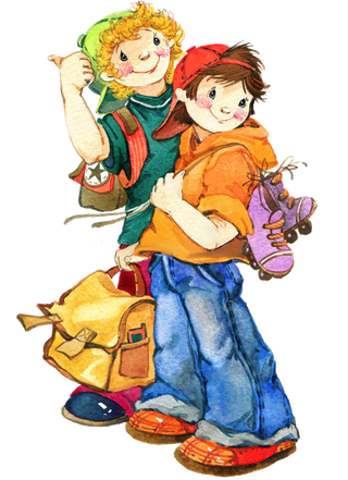 人物卡通男孩女孩简笔少儿兴趣班