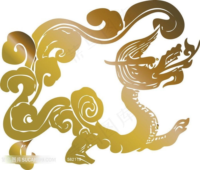 古典龙纹图案素材
