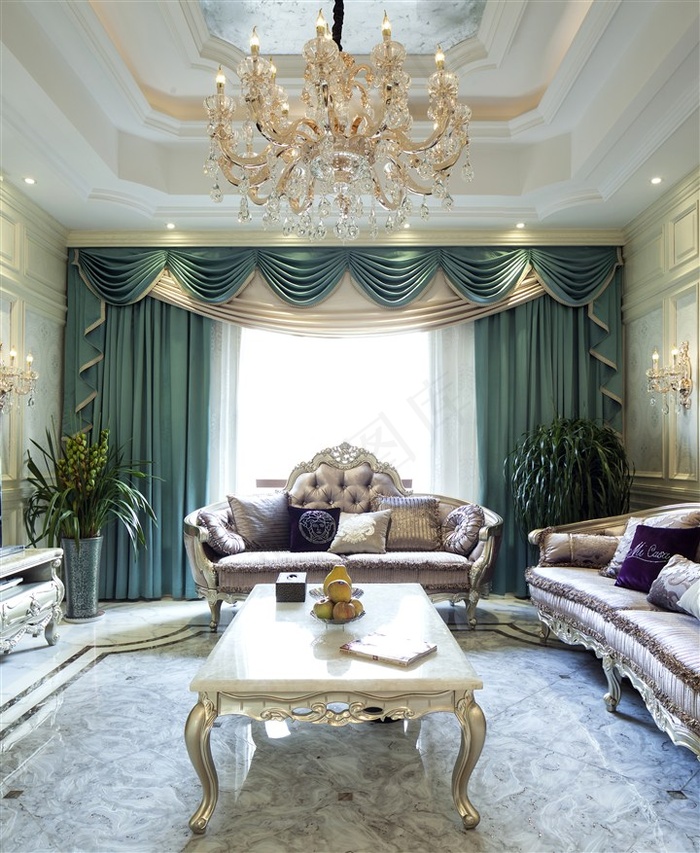 奢华客厅素材