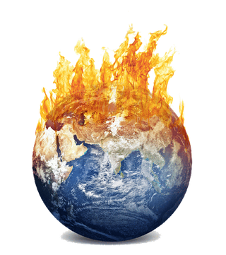 大火着火蓝色星球地球一小时素材