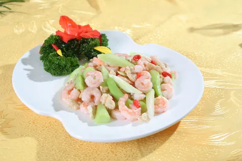 44兰度桃仁炒虾球 (2)-民安宾馆