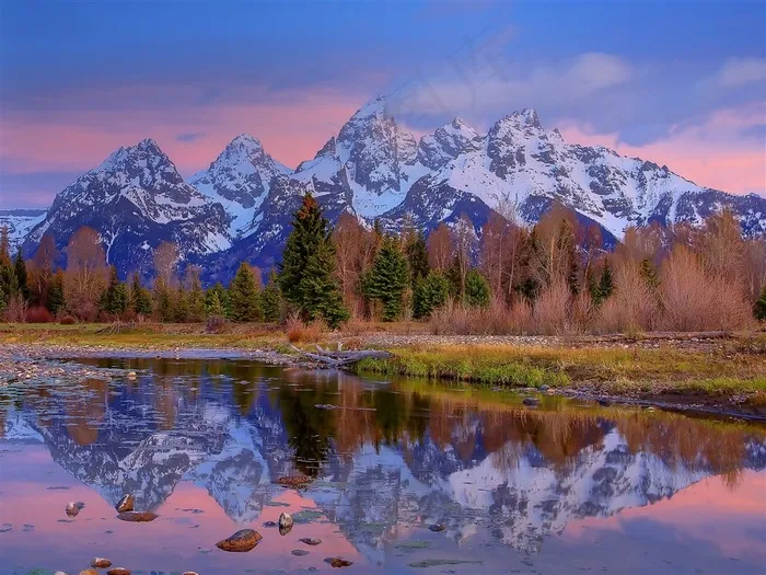 美国怀俄明州山水自然风景写真
