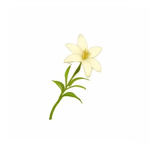 一枝小花png免抠(2048x2048)