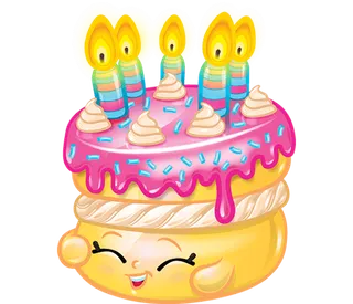 蛋糕卡通红色的