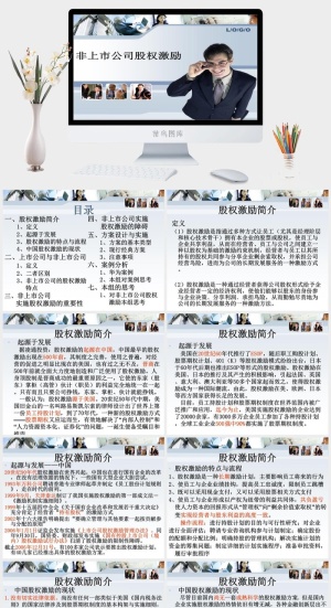 股权激励制度汇报演讲PPT模板预览图