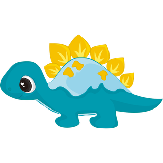 卡通恐龙生日宝宝宴派对素材恐龙派对免扣素材