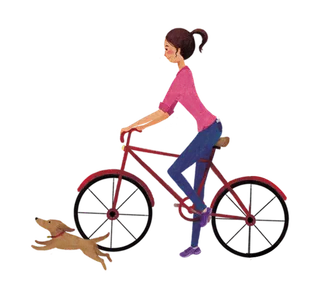 保护环境低碳生活骑单车