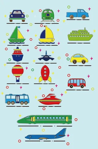 矢量交通运输工具