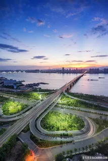 城市立交桥摄影图片 城市立交桥摄影图片