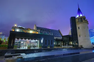 辽宁大连东港夜景素材图