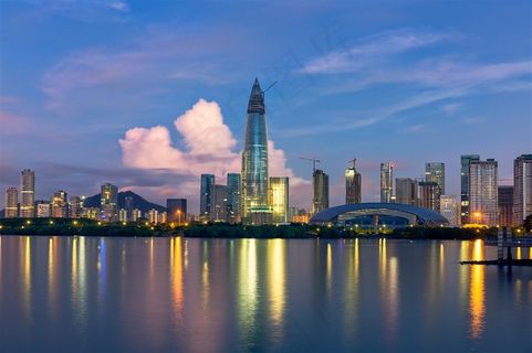 深圳湾风景摄影图片