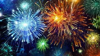 新年快乐节日烟花