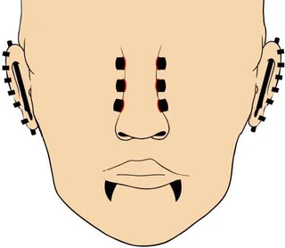 身体穿孔 PNG免抠