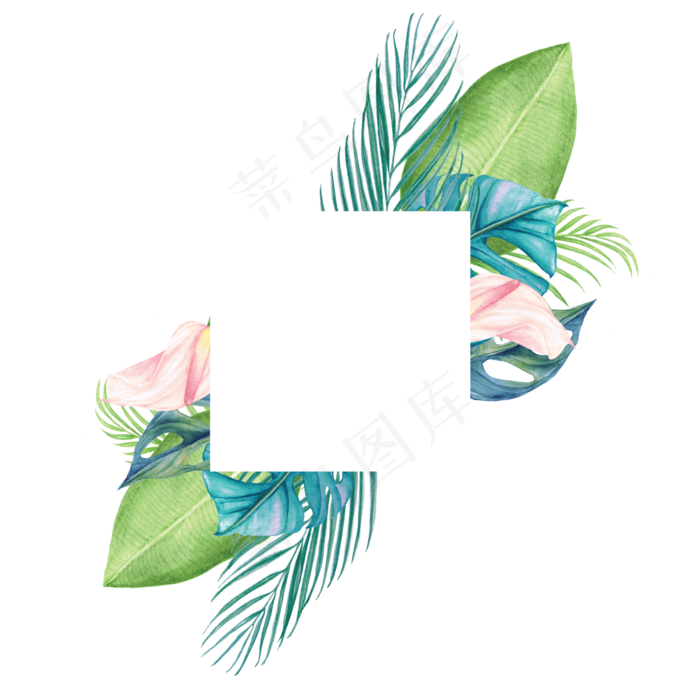 手绘插画-花边3