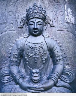 传统佛像-石雕的观音