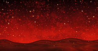 红色闪光粒子金色光芒背景