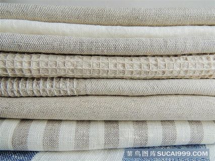 摆的很整齐的布匹