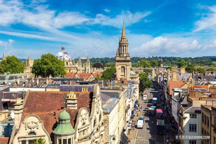 牛津的全景视图