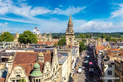 牛津的全景视图