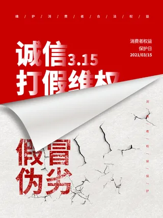 精美315消费者权益海报
