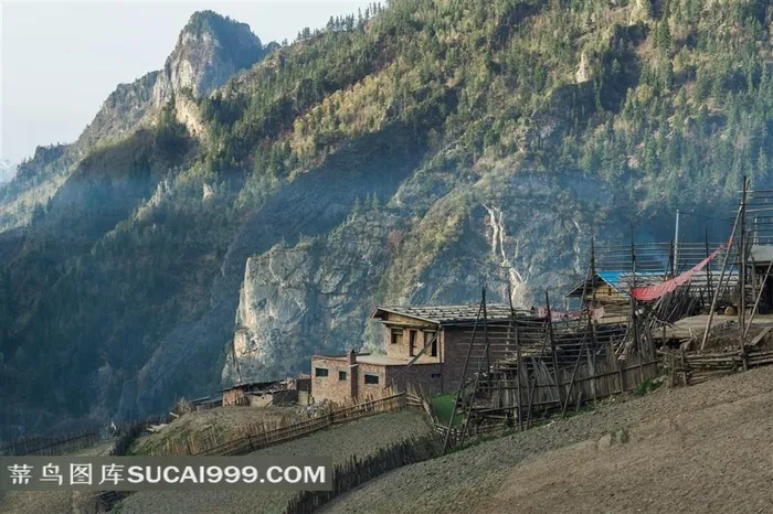 甘南旅游扎尕那藏乡民宅景观